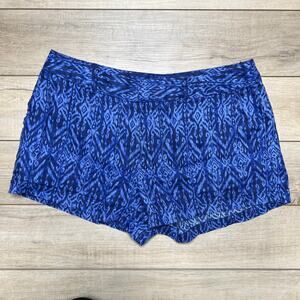 Cynthia Rowley Blue Ikat Linen Shorts Size 6